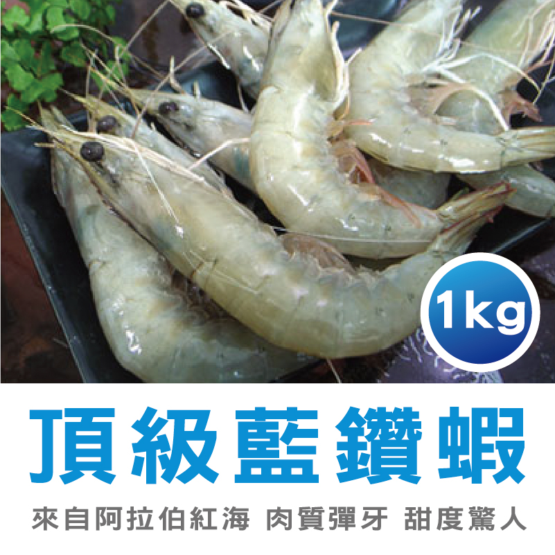 【築地一番鮮】頂級藍鑽蝦 1KG(約40-50隻)